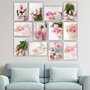Wallity Set de 12 Cuadros Decorativos MDF Multicolor de 20 x 15 cm